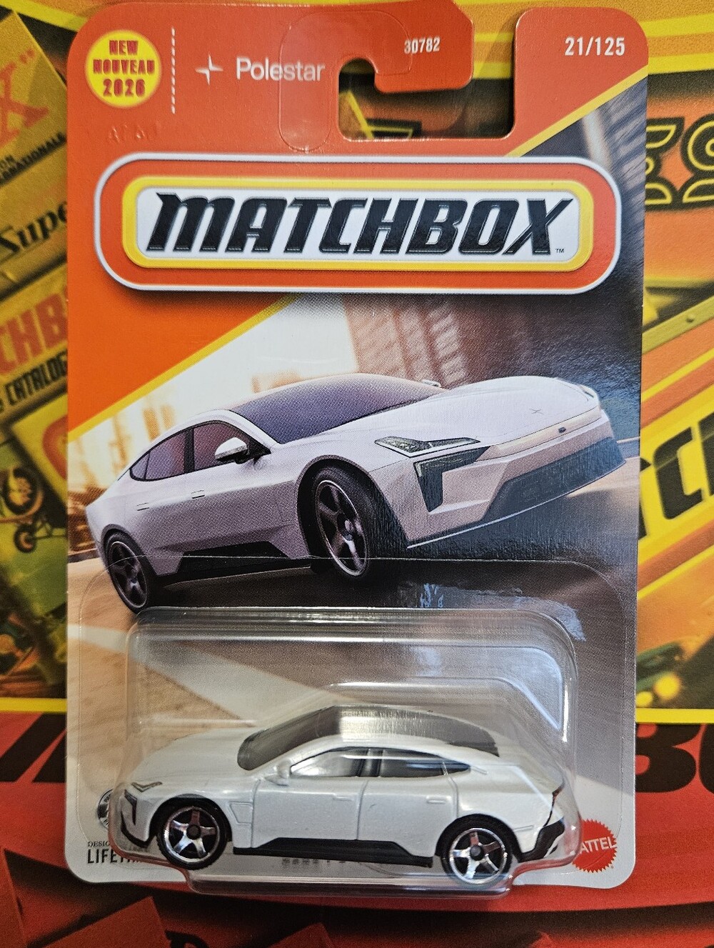 Matchbox Polestar Die-Cast  White with Black Trim